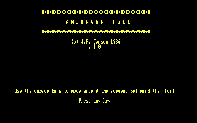 screenshot of Hamburger Hell