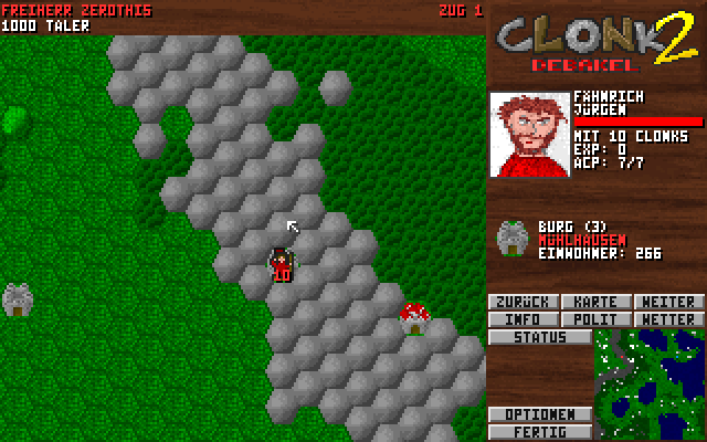 screenshot of Clonk 2: Debakel