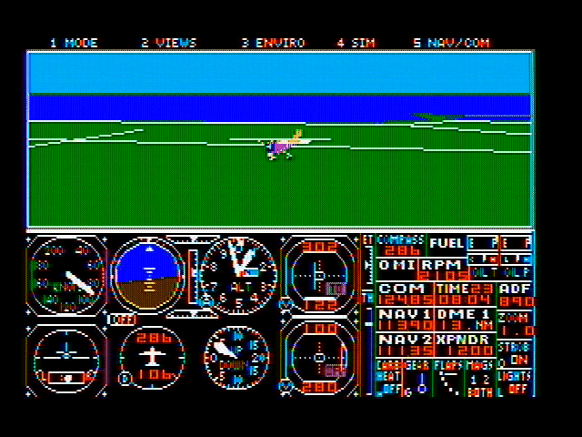 screenshot of Microsoft Flight Simulator (v3.0)