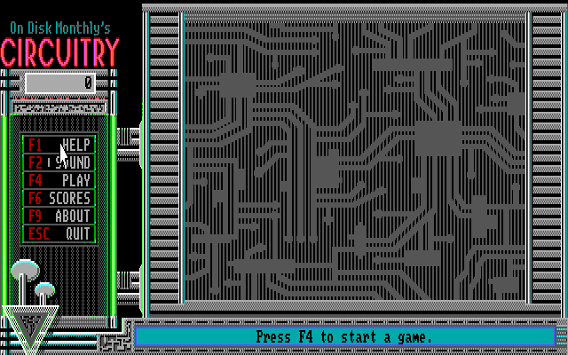 screenshot of On Disk Monthly's Circuitry