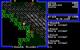 screenshot of Ultima V: Warriors of Destiny