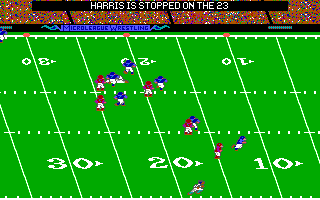 screenshot of MicroLeague Football: The Coach's Challenge