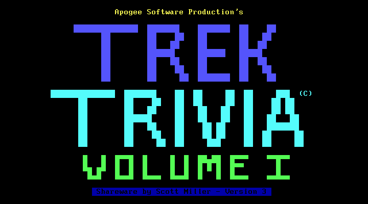 screenshot of Trek Trivia