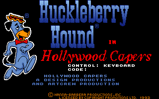 screenshot of Huckleberry Hound in Hollywood Capers