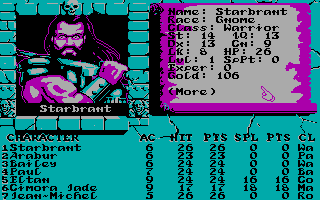 screenshot of The Bard's Quest: Dungeons of the Unknown
