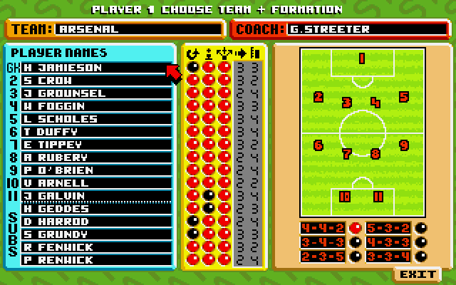 screenshot of International Soccer