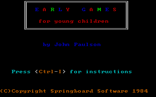 screenshot of Early Games for Young Children