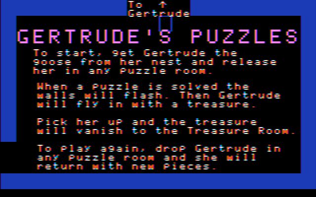 screenshot of Gertrude's Puzzles