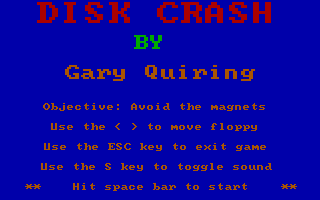 screenshot of Disk Crash