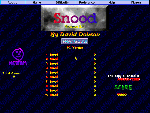 screenshot of Snood