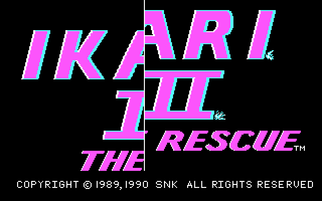 screenshot of Ikari III: The Rescue